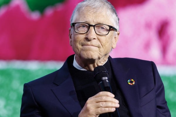 Billionaire philanthropist Bill Gates issued a stark warning about AI’s risks, saying companies were rushing ahead with the technology without a broader plan for the massive upheaval it would cause. Photo: AFP/Getty Images/TNS