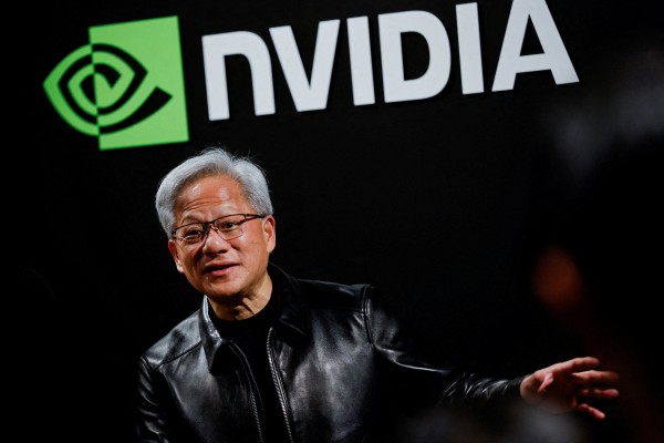 Nvidia CEO Jensen Huang in Tokyo last month. Photo: Reuters