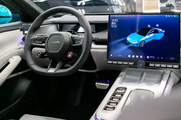 The cockpit of a Xiaomi SU7 EV. Photo: Shutterstock The cockpit of a Xiaomi SU7 EV. Photo: Shutterstock