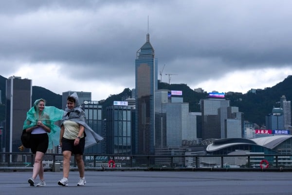 Dark clouds loom over the Hong Kong Island skyline on Tuesday. Photo: Karma Lo Dark clouds loom over the Hong Kong Island skyline on Tuesday. Photo: Karma Lo