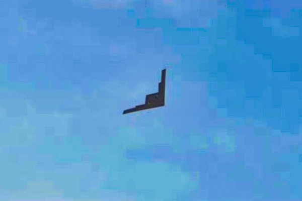 New photos of a massive Chinese drone show its serrated trailing edge, a sawtooth-like pattern along the rear of the wing, according to analysts. Photo: X/ RupprechtDeino
