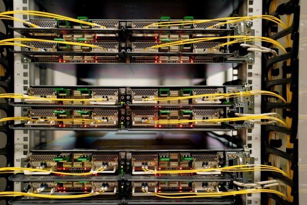 Wiring is seen inside a Microsoft data centre in Mount Pleasant, Wisconsin, September 18, 2025. Photo: Reuters