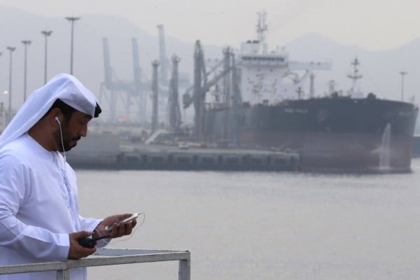 In 2025, the Middle East was Hong Kong’s 10th largest trading partner, with bilateral trade in goods of HK$192.8 billion, making it a significant stand in the various t rade networks that make up the Belt and Road Initiative. Photo: Karim Sahib, AFP In 2025, the Middle East was Hong Kong’s 10th largest trading partner, with bilateral trade in goods of HK$192.8 billion, making it a significant stand in the various t rade networks that make up the Belt and Road Initiative. Photo: Karim Sahib, AFP