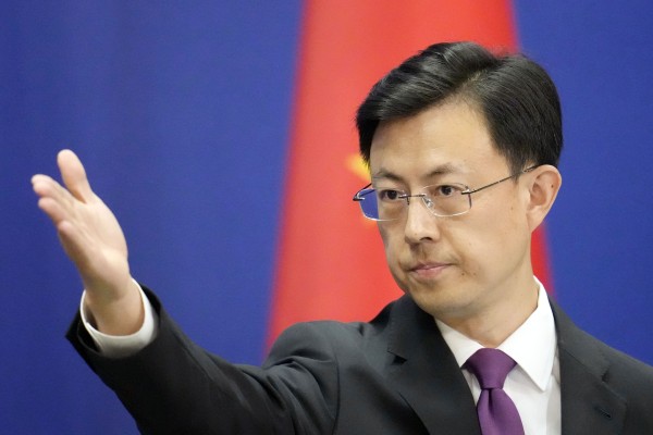 Chinese foreign ministry spokesman Guo Jiakun says Beijing “opposes long-arm jurisdiction that has no basis in international law or the authorisation of the UN Security Council”. Photo: Kyodo