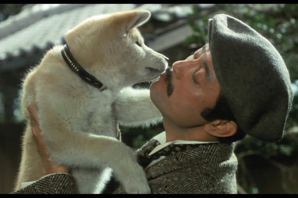 Japanese actor Tatsuya Nakadai in a still from Hachiko (1987), one of the best dog movies ever made. Japanese actor Tatsuya Nakadai in a still from Hachiko (1987), one of the best dog movies ever made.