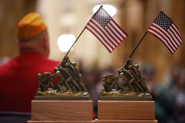 Not only has gung-ho – derived from the Chinese gong he – entered the English dictionary, but it also features in the names of several awards associated with the US Marine Corps. Photo: The Boston Globe via Getty Images