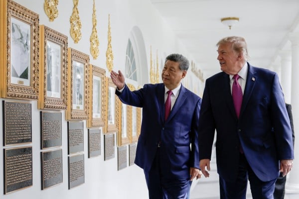 US President Donald Trump and Chinese President Xi Jinping look at an image of an autopen signing former U.S. President Joe Biden's signature at the "Presidential Walk of Fame" in the Colonnade of the White House in Washington, D.C., US, September 24, 2026. REUTERS/Evan Vucci US President Donald Trump and Chinese President Xi Jinping look at an image of an autopen signing former U.S. President Joe Biden's signature at the "Presidential Walk of Fame" in the Colonnade of the White House in Washington, D.C., US, September 24, 2026. REUTERS/Evan Vucci