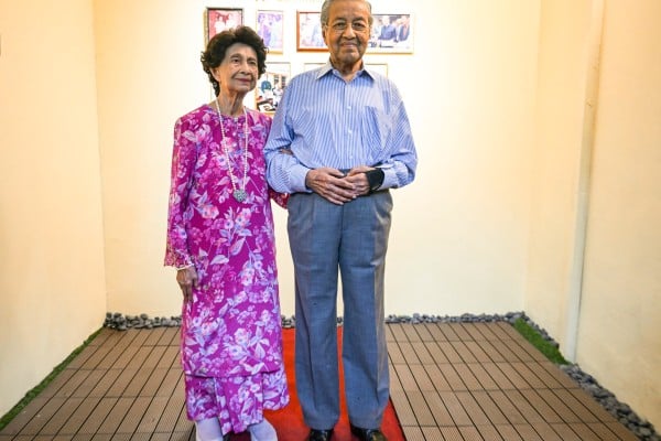 Malaysia’s former prime minister Mahathir Mohamad and his wife Siti Hasmah Mohamad Ali visit an ice cream shop in Shah Alam, on the outskirts of Kuala Lumpur, in June last year. Photo: AFP Malaysia’s former prime minister Mahathir Mohamad and his wife Siti Hasmah Mohamad Ali visit an ice cream shop in Shah Alam, on the outskirts of Kuala Lumpur, in June last year. Photo: AFP