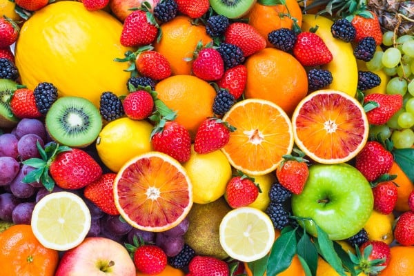 Have an orange with your scrambled tofu, an apple with your almonds, a juicy peach for dessert. You’ll be happier – and healthier, says registered dietitian nutritionist Carrie Dennett. Photo: Shutterstock