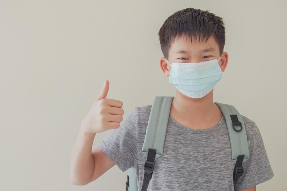 You won't be getting a break from masks for a while, as you'll be required to wear one at school.
