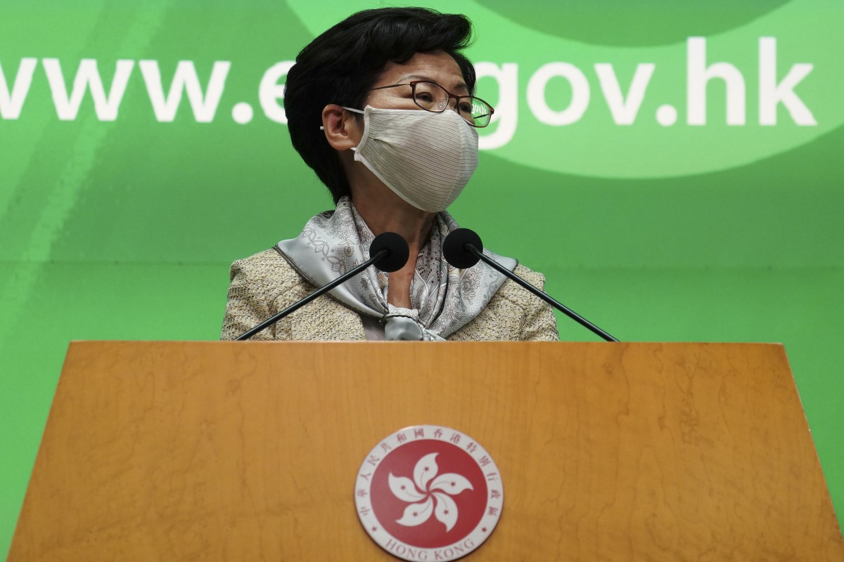 Chief Executive Carrie Lam denied that the extension of the ban of gatherings of 8 or more people was meant to suppress the annual June 4 vigil.