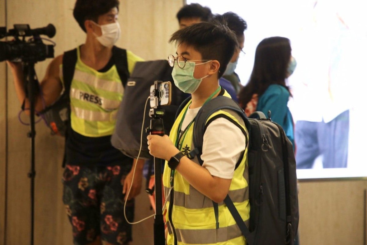 The idea of students reporting during protests became controversial when a 13-year-old from Student Depth Media was questioned by police during a demonstration at Harbour City.