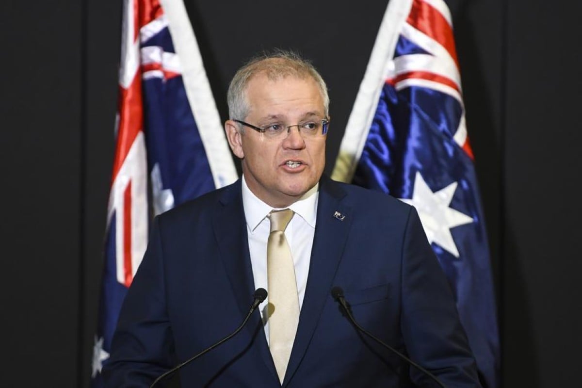 Australian Prime Minister Scott Morrison said about 10,000 Hongkongers will be able to stay in the country. Photo: EPA