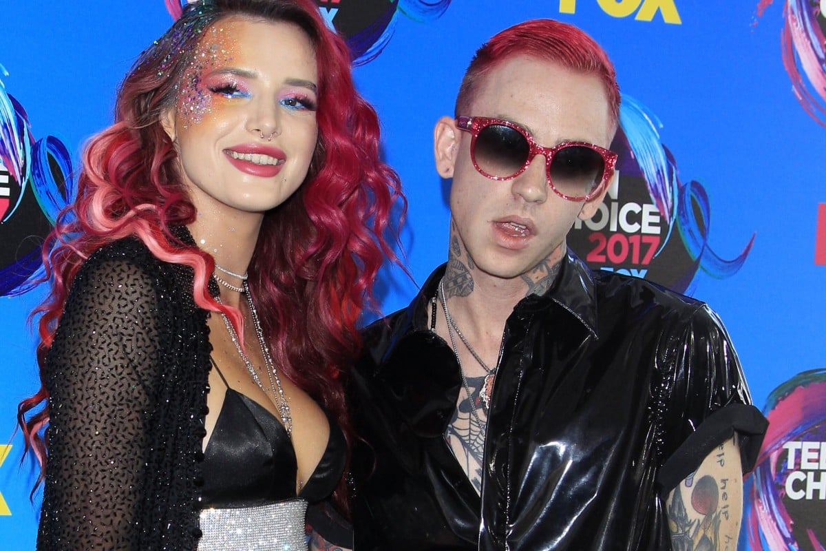 Blackbear stands with Bella Thorne at the Teen Choice Awards in 2017. He recently released his fifth studio album.