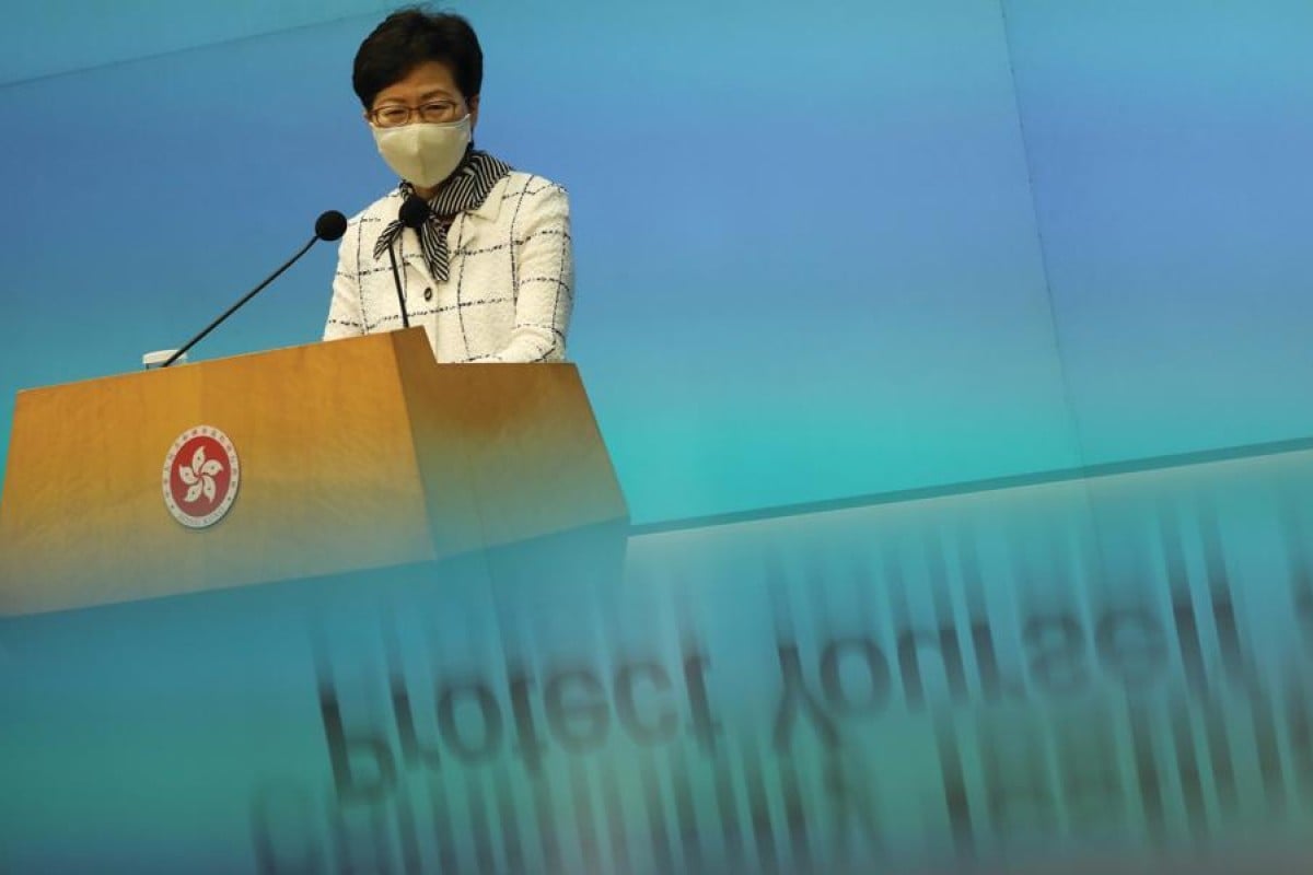 Carrie Lam caused controversy when she said Hong Kong has no separation of powers. Photo: SCMP/ Nora Tam