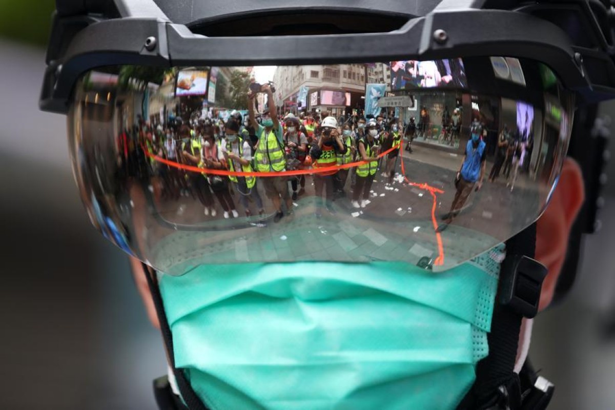 Police say the new media access restrictions are justified to shut out political activists or “fake reporters”, citing chaotic scenes at anti-government protests. Photo: SCMP/ Xiaomei Chen