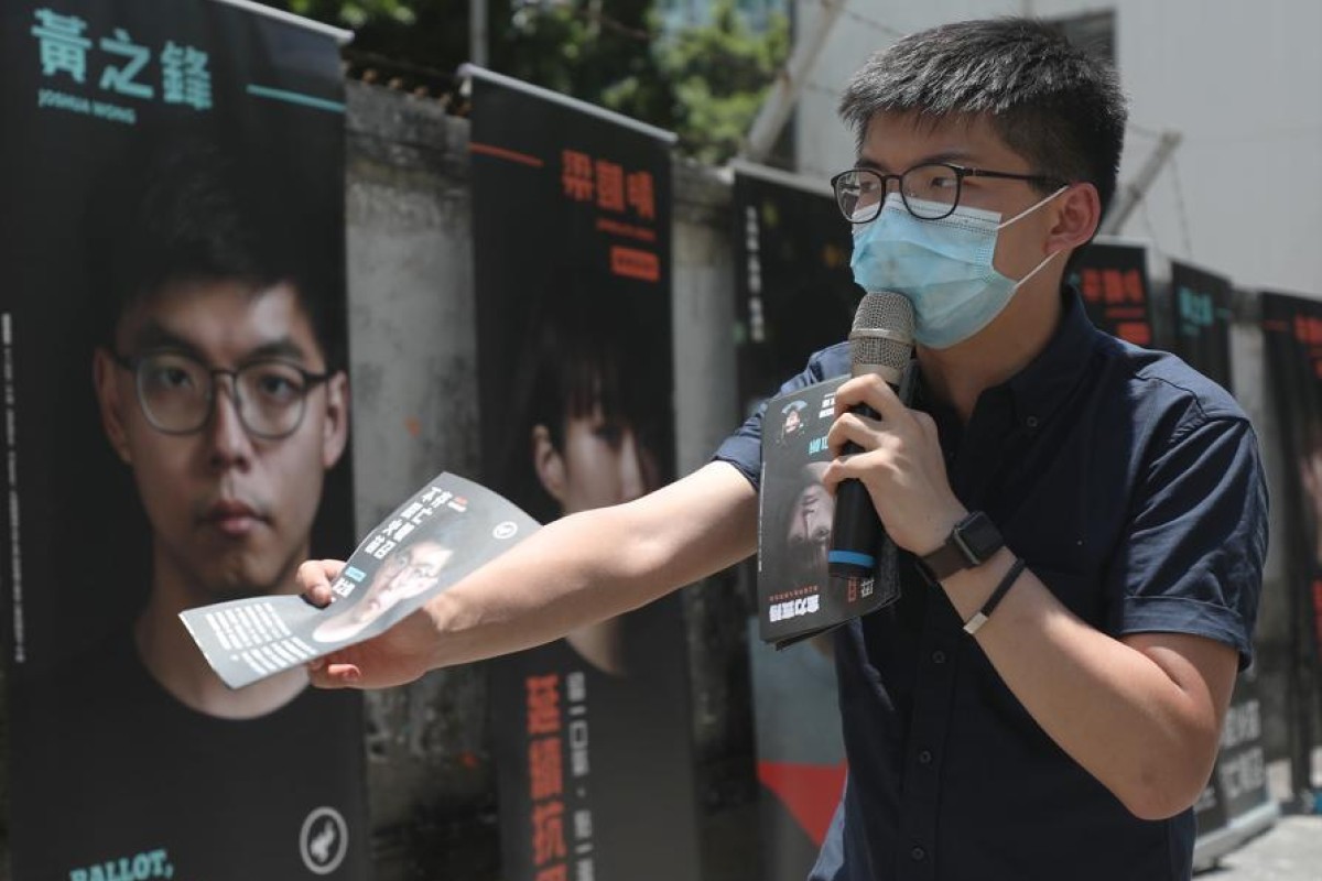 Joshua Wong's bid to overturn his ban from the district council elections was rejected by a Hong Kong court. Photo: SCMP/ Xiaomei Chen