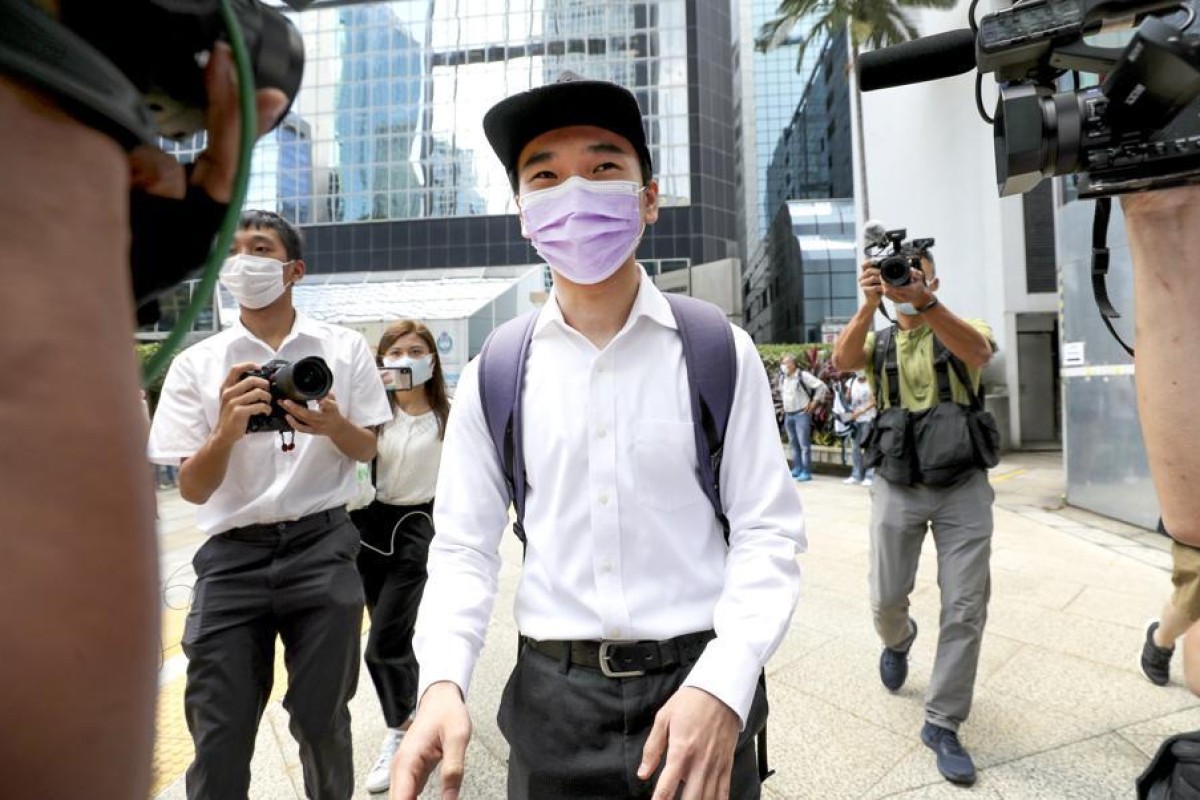 Tsang Chi-kin, who survived being shot by police, appeared in court charged with rioting and two counts of assaulting police. Photo: Handout