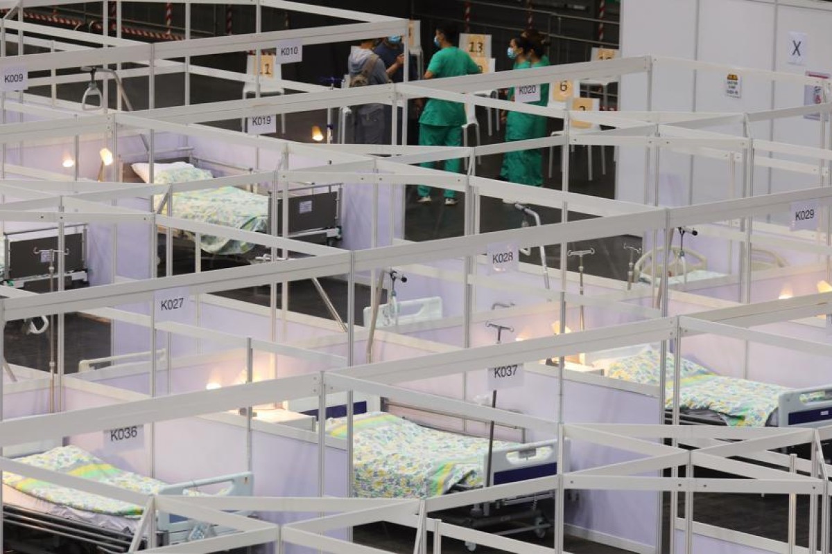 Makeshift hospitals have been built to deal with the city's Covid-19 cases. Photo: SCMP