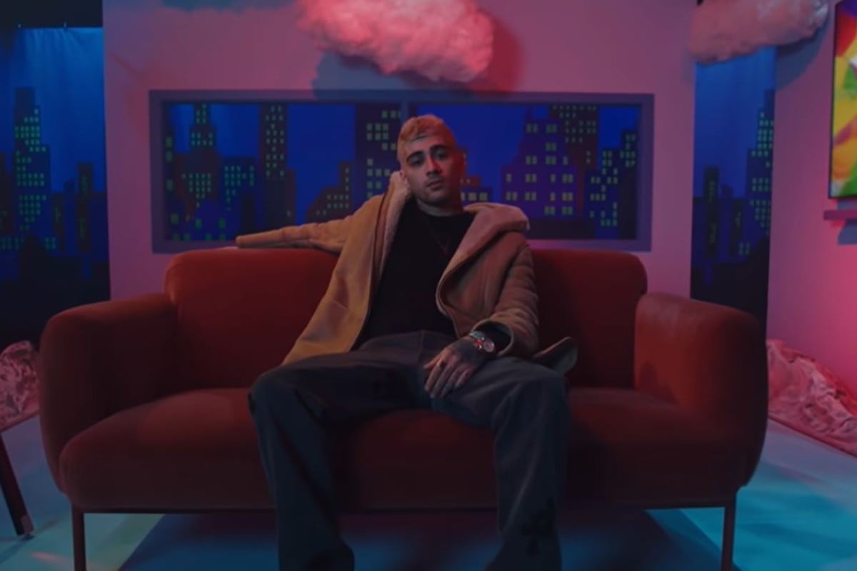 Zayn is back to blonde in his latest release, 'Vibez'. Photo: YouTube