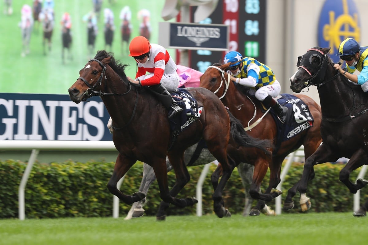 Danon Smash wins last year’s Hong Kong Sprint at Sha Tin. Photos: Kenneth Chan