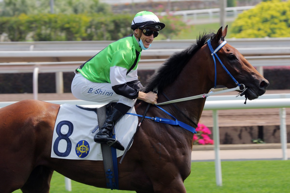 Blake Shinn celebrates a winner at Sha Tin last month. Photos: Kenneth Chan