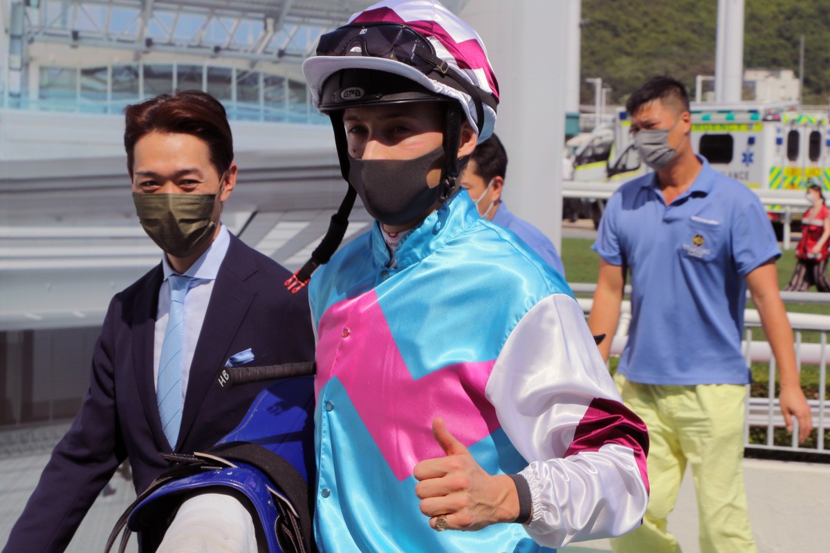 Harry Bentley enjoys a winner. Photos: Kenneth Chan