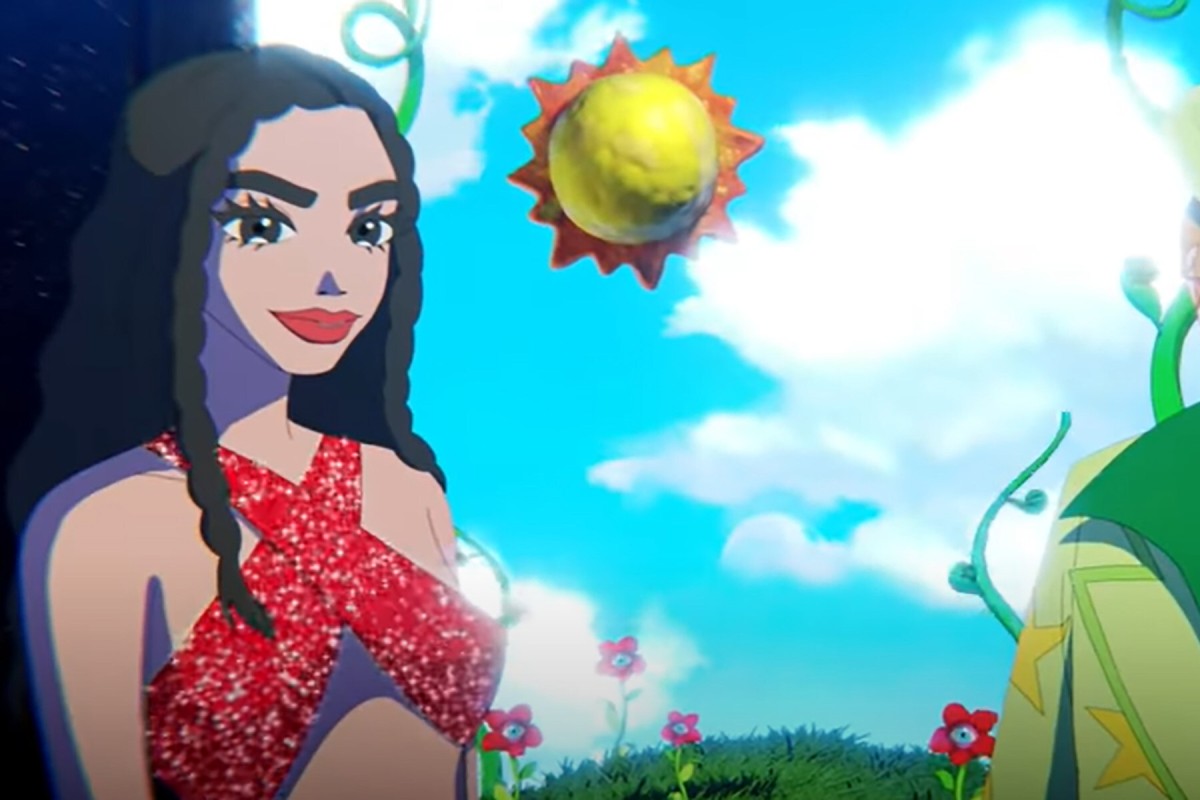 Screengrab from music video