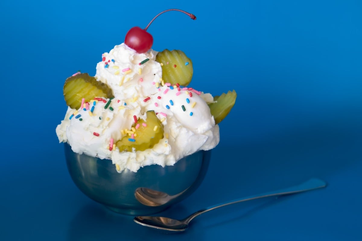 At least a few of you are drooling looking at this pickle sundae.