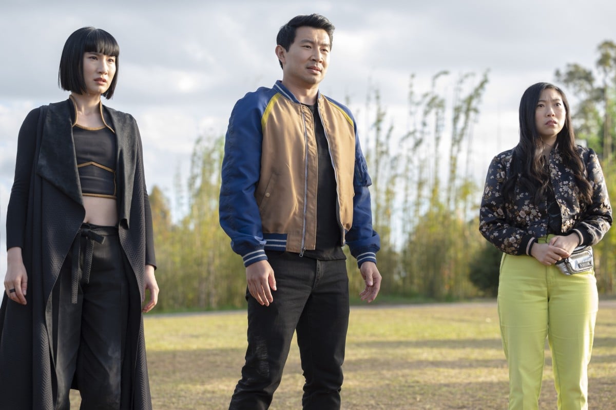Meng’er Zhang, Simu Liu and Awkwafina star in Marvel Studios’ “Shang-Chi and the Legend of the Ten Rings”. Photo: Marvel Studios