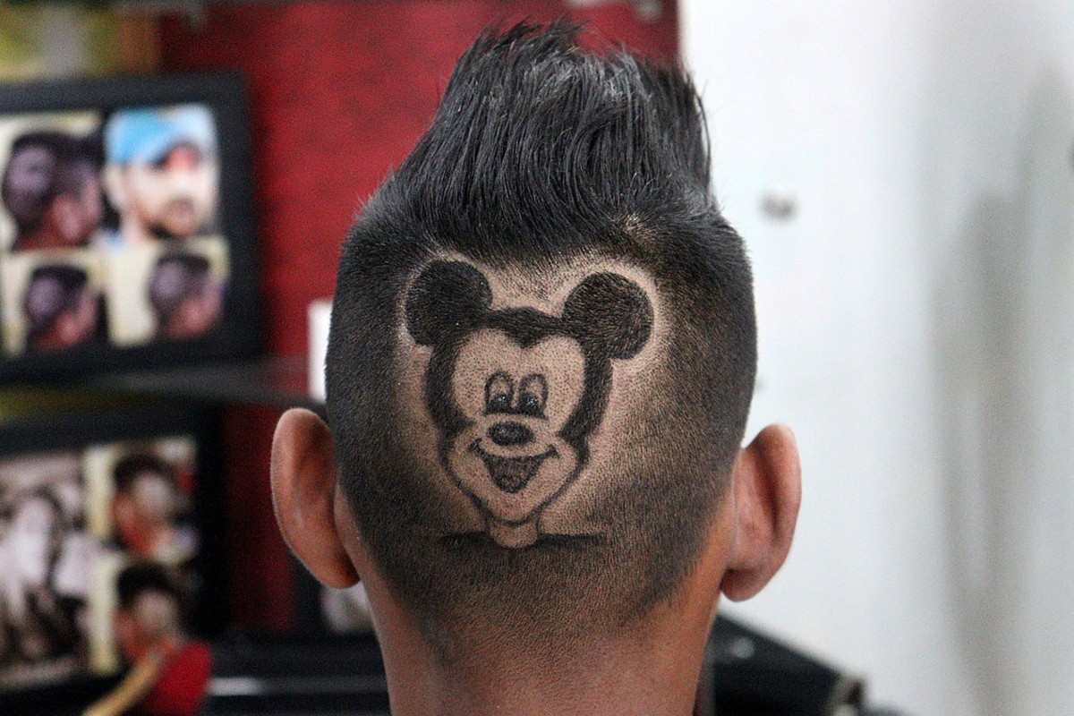 This Mickey Mouse haircut is just one of many quirky “trims” you can get. Photo: Reuters
