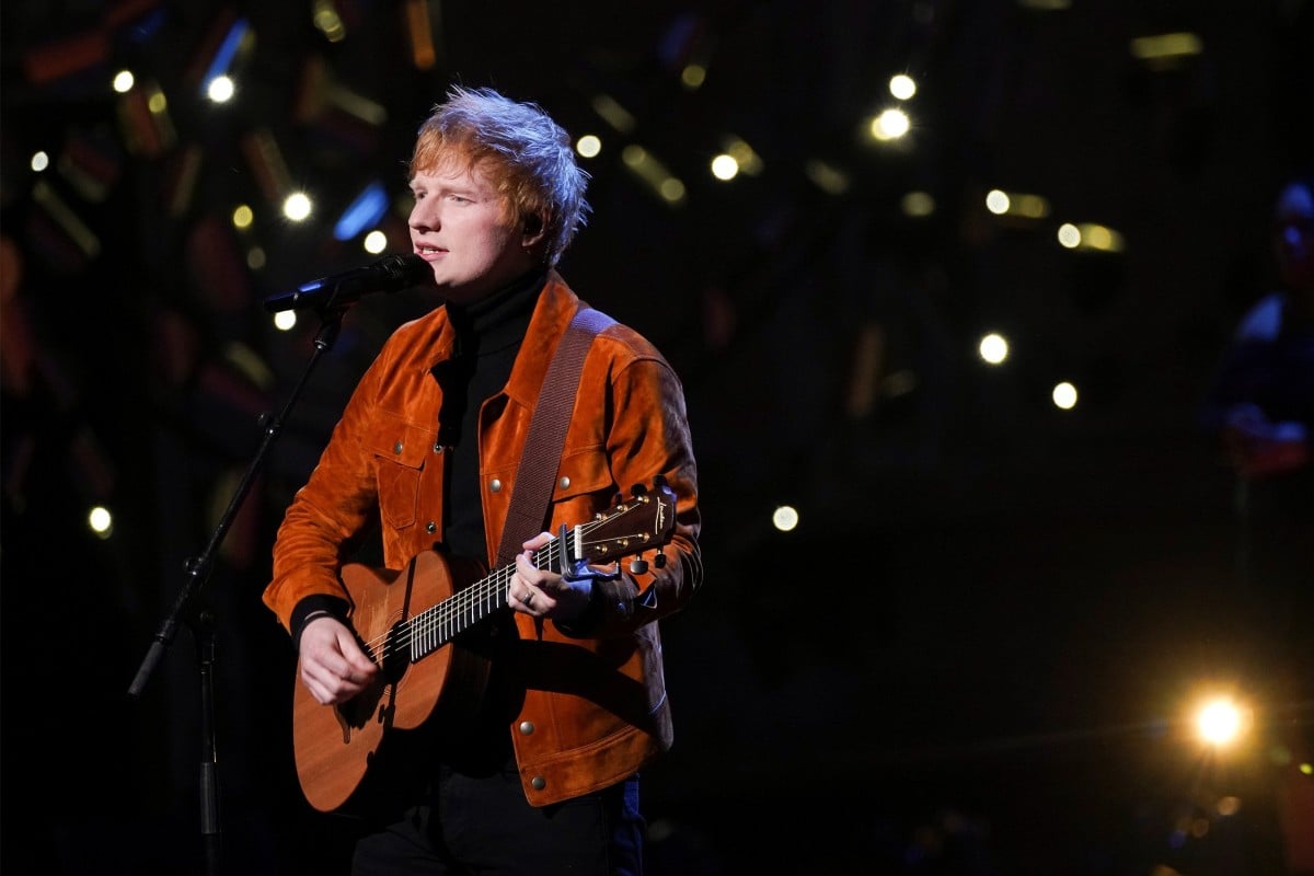 Ed Sheeran performing during the first Earthshot awards ceremony at Alexandra Palace in London earlier this month. Photo: Reuters