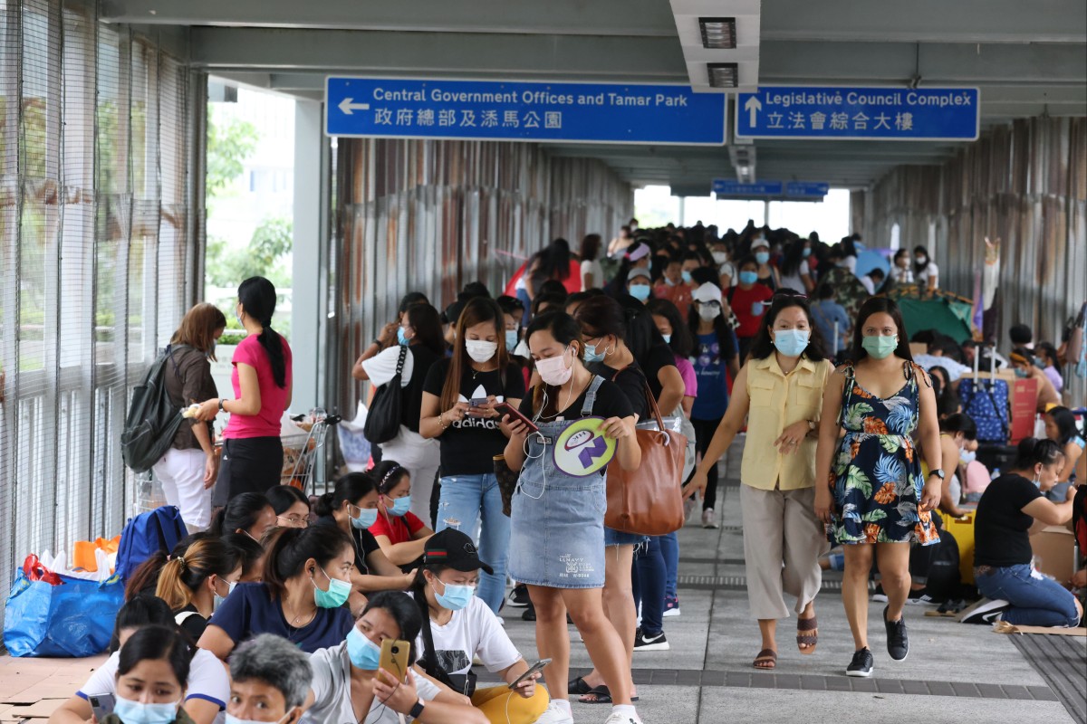Hong Kong has a huge population of foreign domestic workers. Photo: Nora Tam