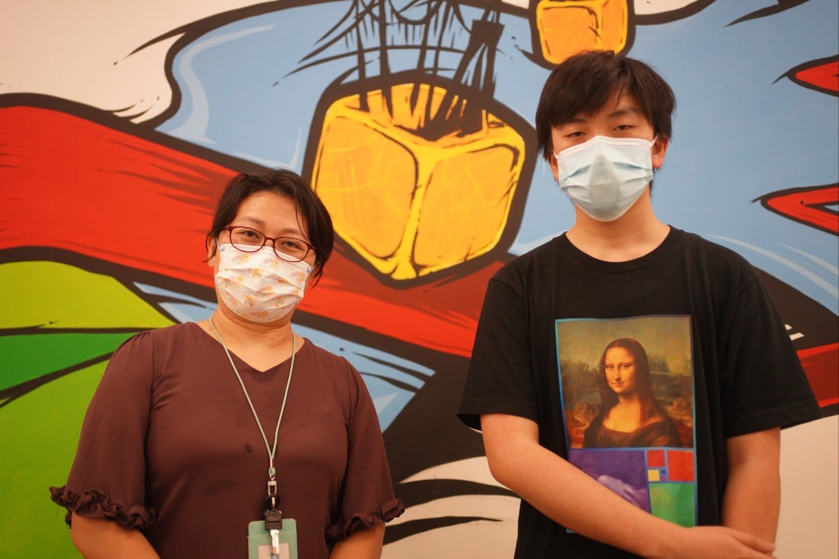 Pat Cheung Fung (L) and her son Harry Cheng Kwan-ho both have ADHD. They said that their diagnoses help them understand each other better. Photo: SCMP/ Winson Wong