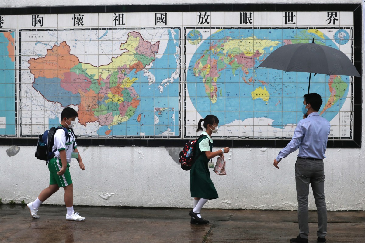 Fung Kai No.1 Primary School in Sheung Shui has a large population of cross-border students, but many have been stuck in the mainland for nearly two years. Photo: SCMP/Sam Tsang