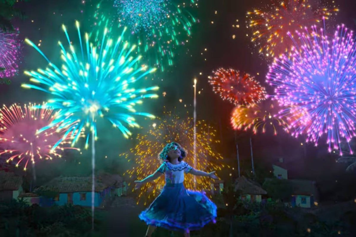 A still from the film “Encanto,” which features music written by “Hamilton’s” Lin-Manuel Miranda. Photo: YouTube/ Walt Disney Animation Studios