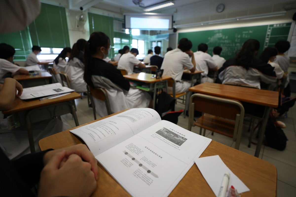 Because the new textbooks for the revamped liberal studies subject, now named Citizenship and Development, have yet to be approved, teachers say it has been difficult to teach according to the syllabus. Photo: SCMP / Xiaomei Chen