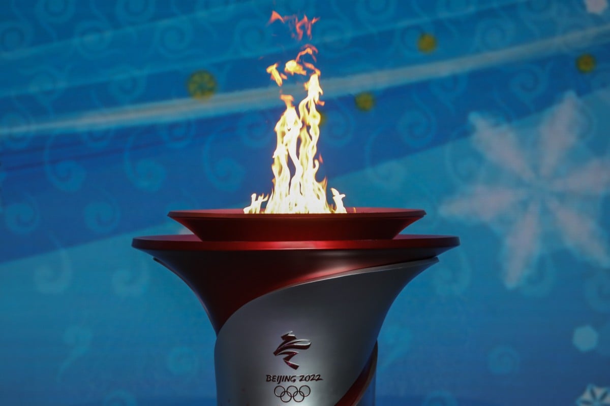 The Olympic flame arrived in China from Athens on October 20, ahead of the Beijing 2022 Winter Olympic Games. Photo: EPA-EFE