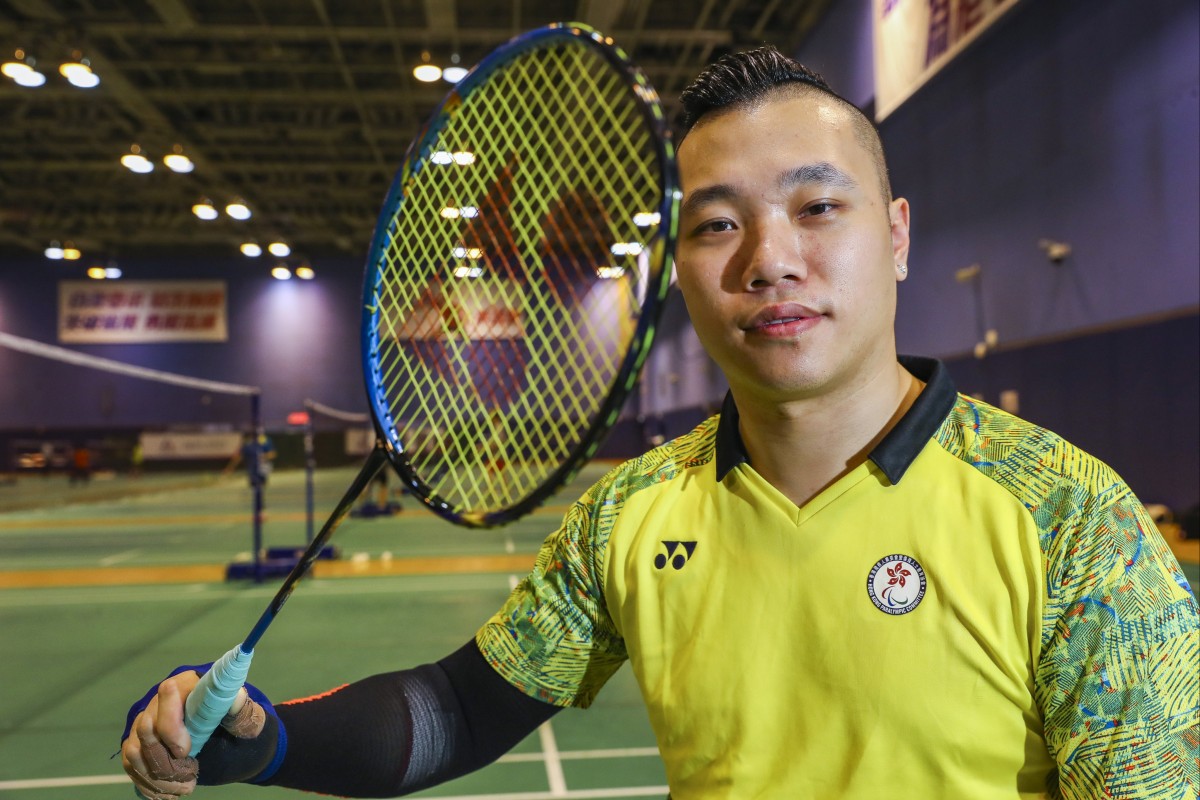 Daniel Chan Ho-yuen, a wheelchair badminton player, is currently ranked at number two in the world. He recently spoke about how Hong Kong needs to be more welcoming to people with disabilities. Photo: SCMP/ Edmond So