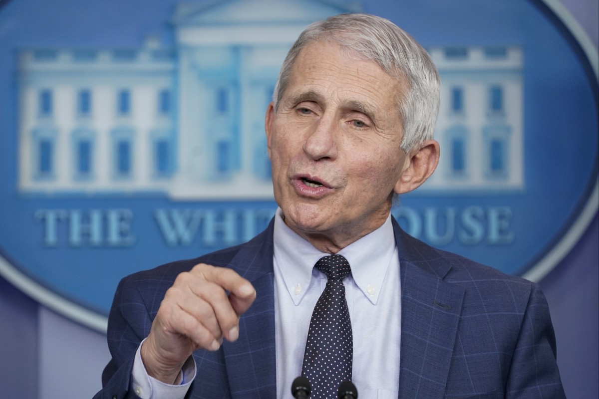 Dr Anthony Fauci said during the daily briefing at the White House on Wednesday that while the omicron variant of the coronavirus is rapidly spreading throughout the United States, early indications suggest it may be less dangerous than Delta. Photo: AP