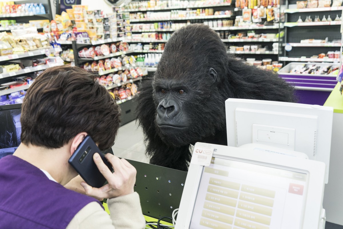 Sir, I require your assistance finding what I need, please get off your phone! Photo: Acemaker Movie Works