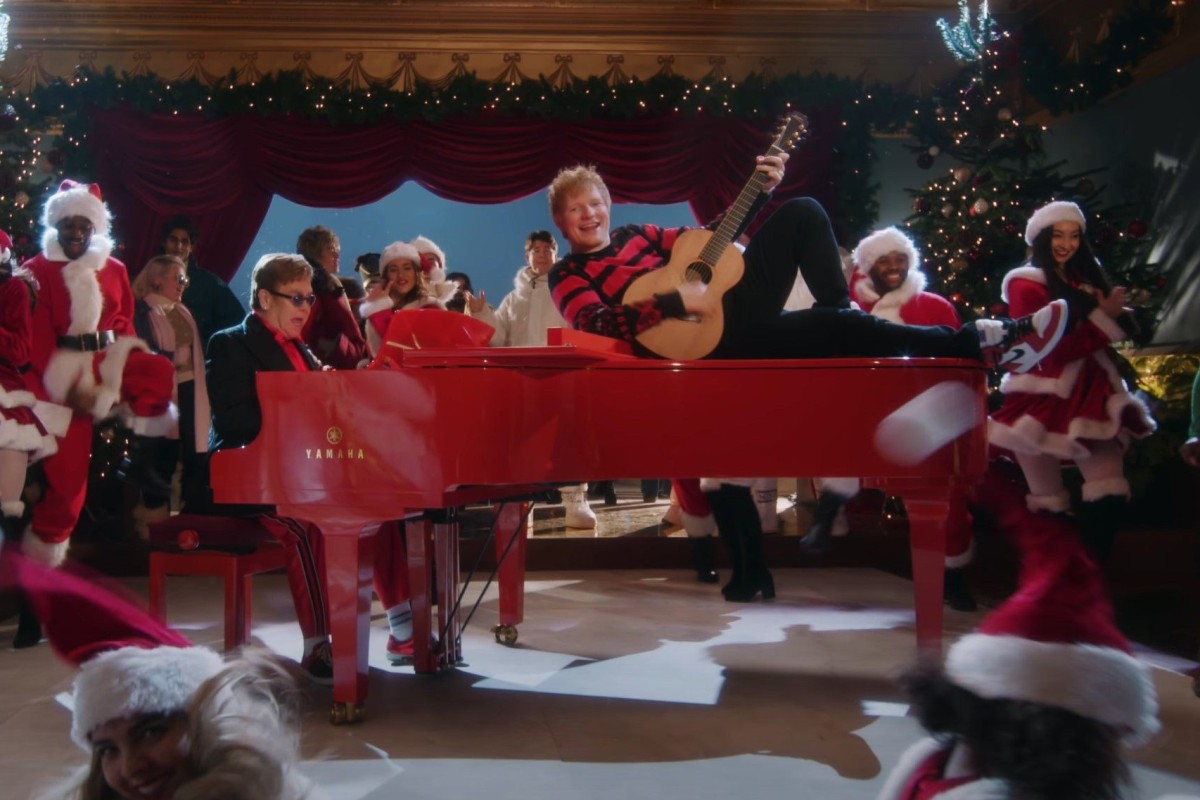Elton John and Ed Sheeran ring in the holidays with their new song ‘Merry Christmas’. Photo: YouTube