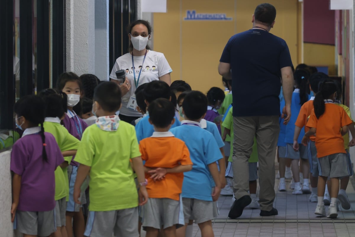 Starting from Friday, Hong Kong’s kindergarten and primary school pupils will not be attending in-person classes. Photo: May Tse