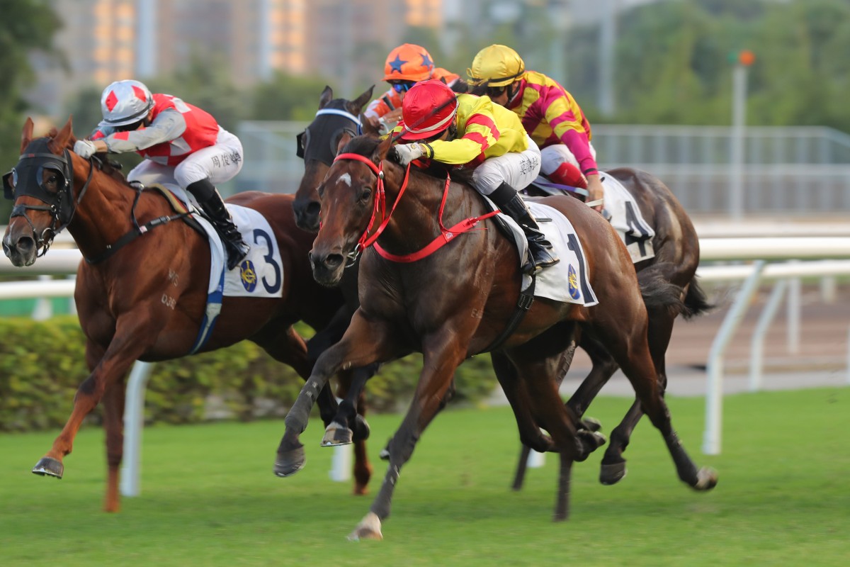 Master Delight wins under Joao Moreira. Photo: Kenneth Chan