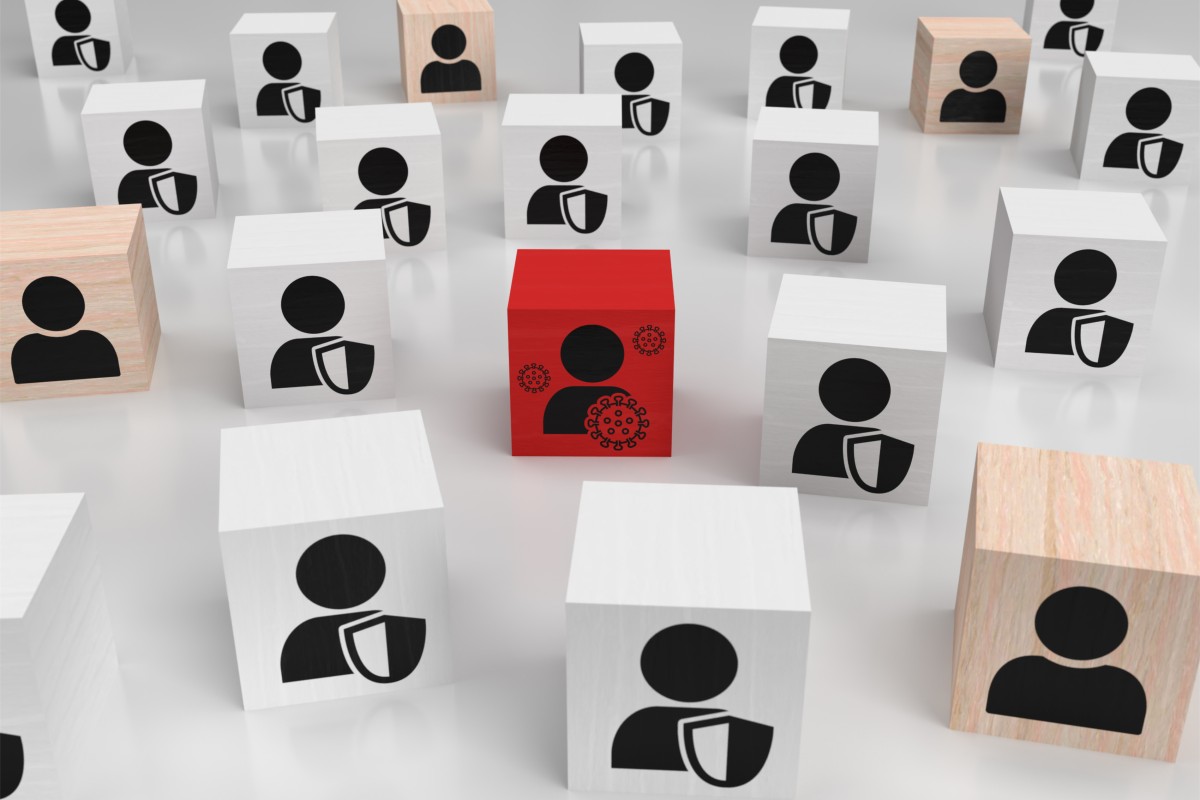 Herd immunity is the idea that when many people are immune to a contagious infection, usually by getting a vaccine or a prior infection, it’s harder for that infection to spread in a community. Photo: Shutterstock