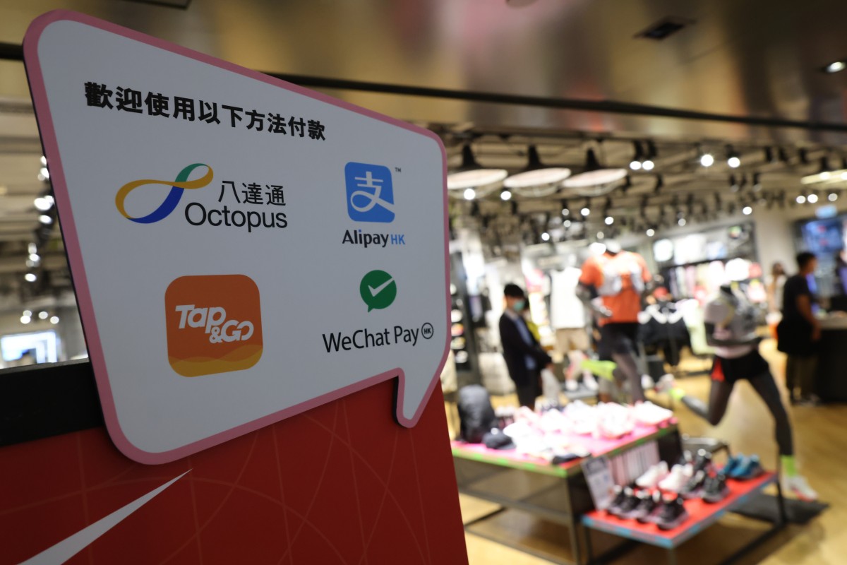 The electronic payment platforms for last year’s consumption voucher scheme were Octopus, AlipayHK, Tap & Go and WeChat Pay HK. Photo: May Tse