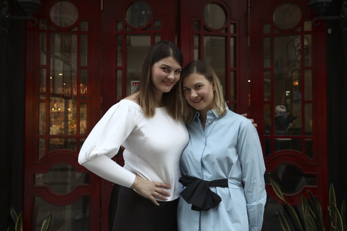 Oksana Shevchuk (left) and Olena Smith have lived in Hong Kong for more than 10 years and operate an Eastern European eatery, Dacha, serving their favourite childhood dishes. Photo: Jonathan Wong