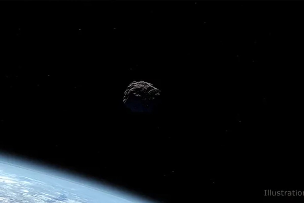 This is an illustration of what asteroid 2022 EB5 may have looked like.