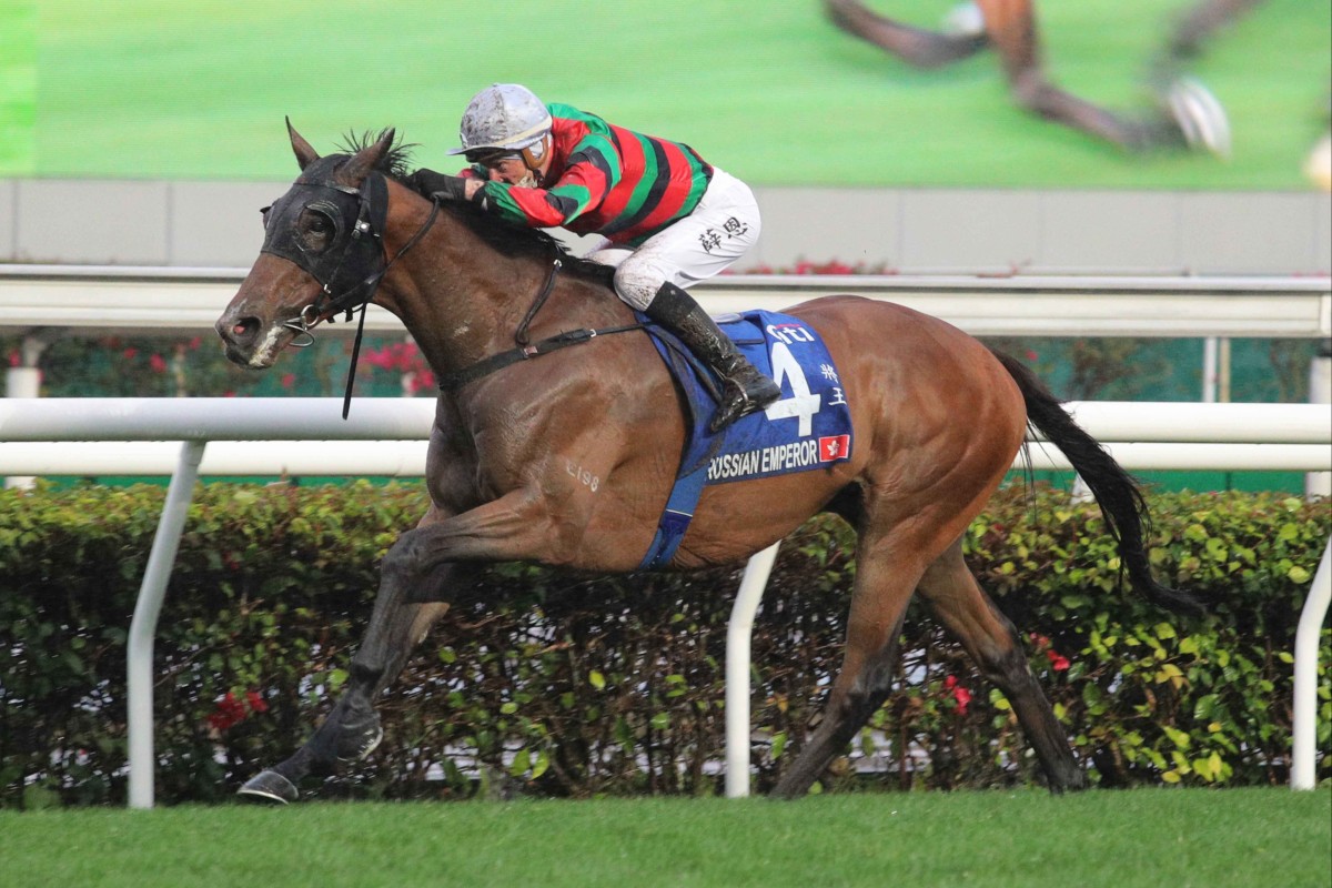 Russian Emperor wins the Gold Cup. Photo: HKJC