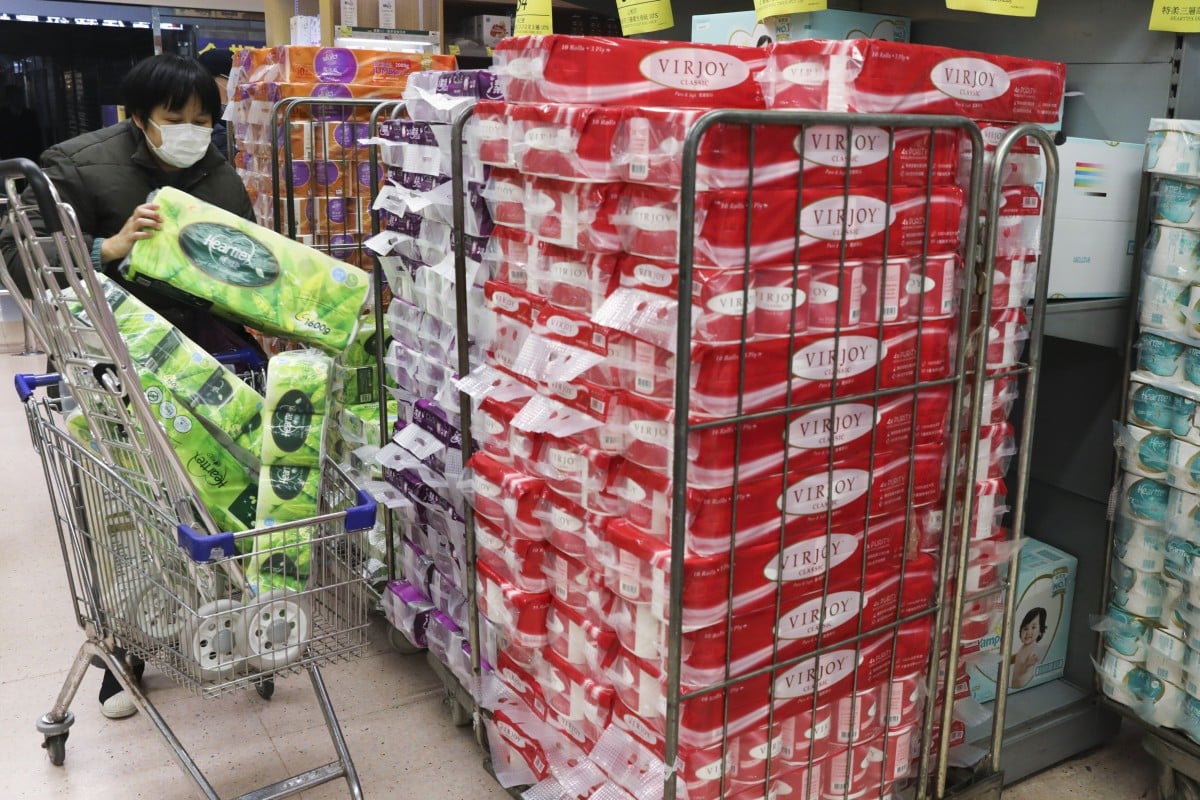 Nowadays, manufactured toilet paper is the norm, and many in Hong Kong stockpile rolls during bouts of panic buying. Photo: Sam Tsang